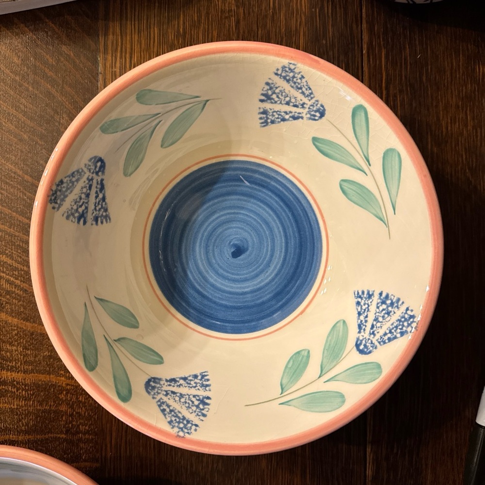 Villa Romana Pasta Bowls Set of 2 Italy Handpainted